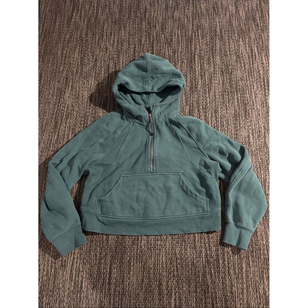 Lululemon Scuba Oversized Half Zip Hoodie Cotton Fleece Submarine Size XS/S